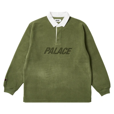 Pre-owned Palace Polartec Rugby 'the Deep Green'