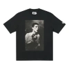 Palace Portrait Printing Round Neck Short Sleeve Unisex Black In Black
