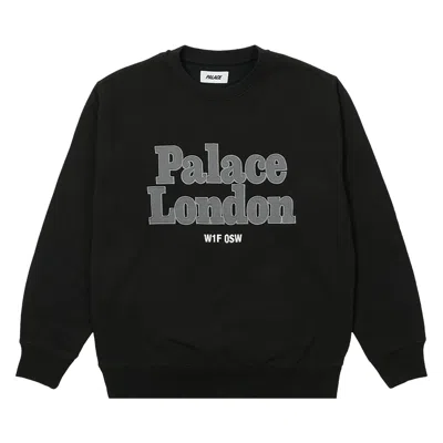 Pre-owned Palace Postcode Crew 'black' | Men's Size Xl