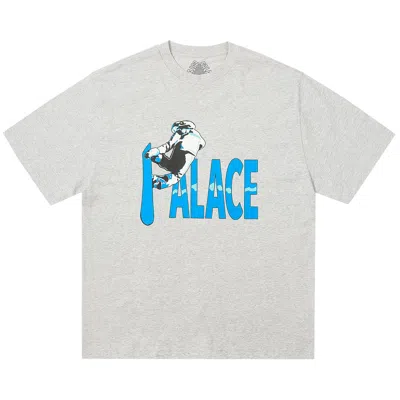 Pre-owned Palace Pow Pow T-shirt 'grey Marl' | Men's Size L In Gray
