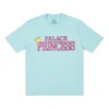 Palace Princess Alphabet Pattern Short Sleeve Unisex Light Blue In Blue