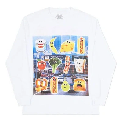 Palace Printing Long Sleeves Unisex White