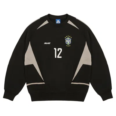Pre-owned Palace Pro Team 02 Crew 'black'