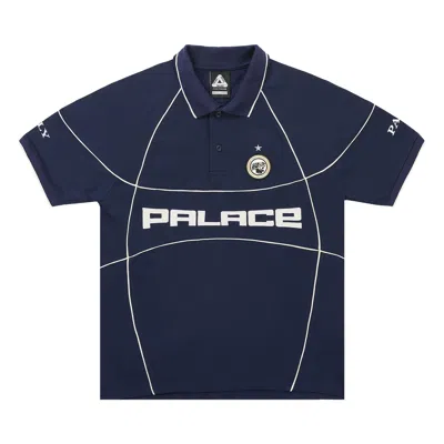 Pre-owned Palace Pro Team Piped Polo 'navy' | Blue | Men's Size L
