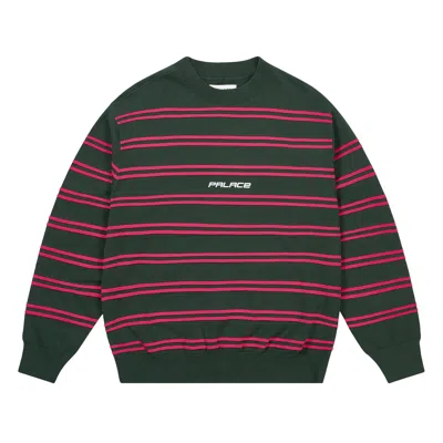 Pre-owned Palace P-stripe Knit 'green' | Men's Size L