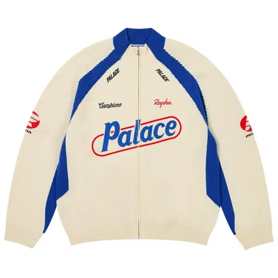 Pre-owned Palace Rapha Zip Knit 'white'