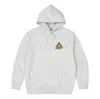 Palace Reaper Hoodie 'grey Marl' In Gray
