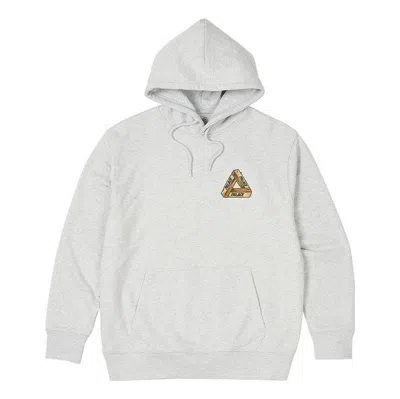 Palace Reaper Hoodie 'grey Marl' In Gray