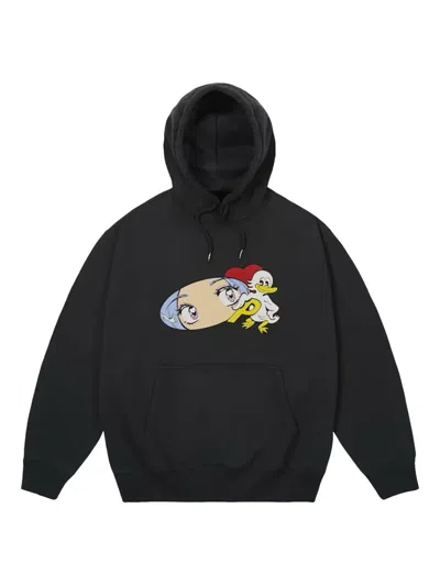 Palace Rear View Hoodie In Black