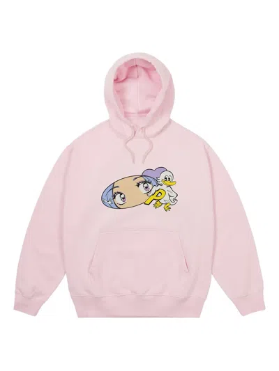 Palace Rear View Hoodie In Pink