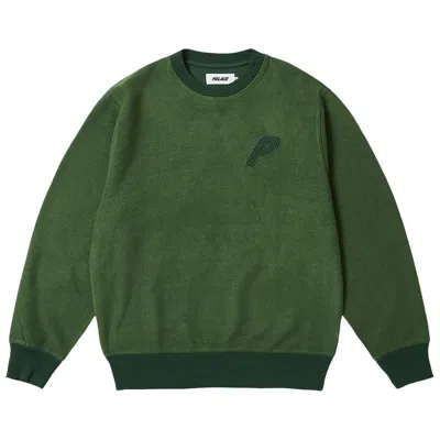 Pre-owned Palace Reverse P-3 Crew 'huntsman' | Green | Men's Size Xl