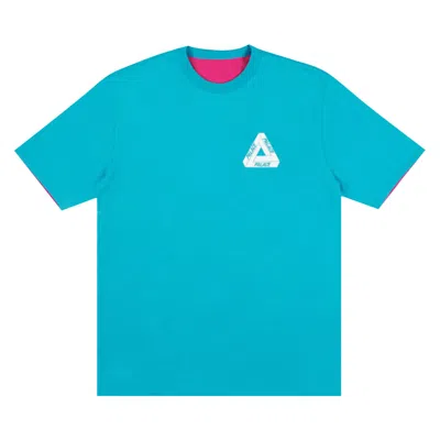 Pre-owned Palace Reverso T-shirt 'teal/magenta'