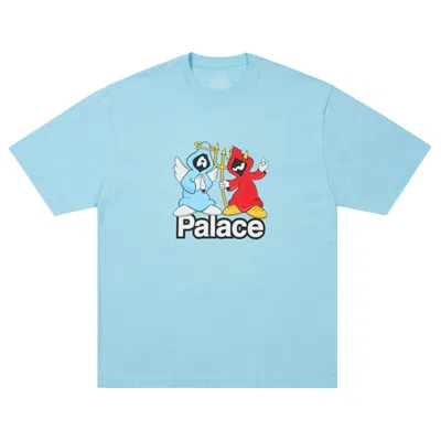 Pre-owned Palace Right And Wrong T-shirt 'skyline Blue' | Black | Men's Size Xl