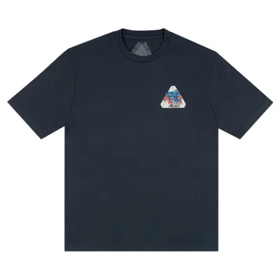 Pre-owned Palace Ripped T-shirt 'blue'