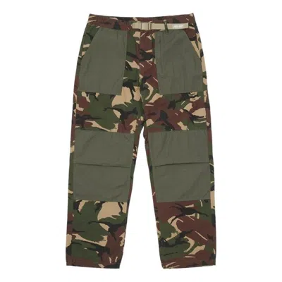 Palace Ripstop Cotton Belter Trousers 'camo' In Green