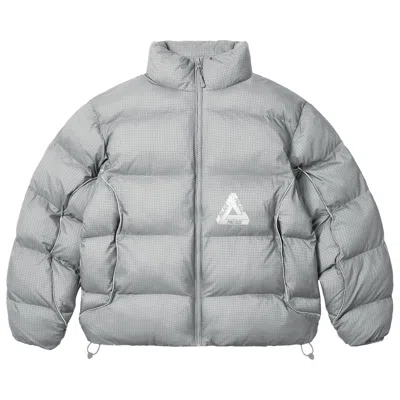 Pre-owned Palace Ripstop Puffa 'grey' | Men's Size M In Gray