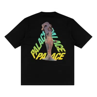 Palace Rolls P3 Back Logo Gradient Large Triangle Printing Short Sleeve Unisex Black