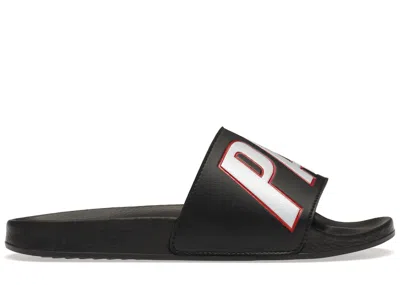 Pre-owned Palace Rubber Sliders In Black
