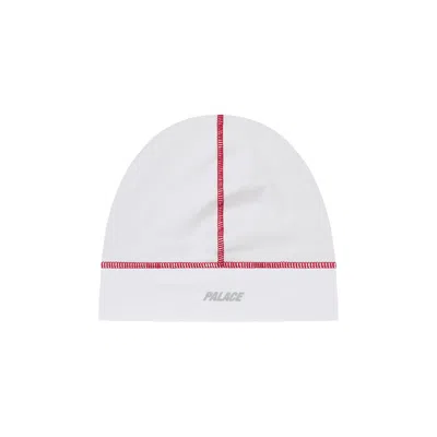 Pre-owned Palace Run It Nein Cuff Beanie 'white' | Men's Size L/xl