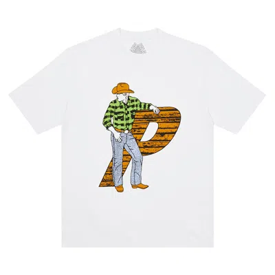 Pre-owned Palace Saddle Up T-shirt 'white'
