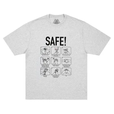 Pre-owned Palace Safe T-shirt 'grey Marl' | Men's Size S