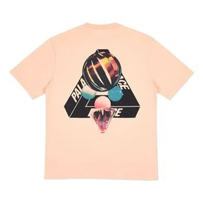 Palace Sans Ferg Peach Glasses Back Logo Short Sleeve Unisex Pink
