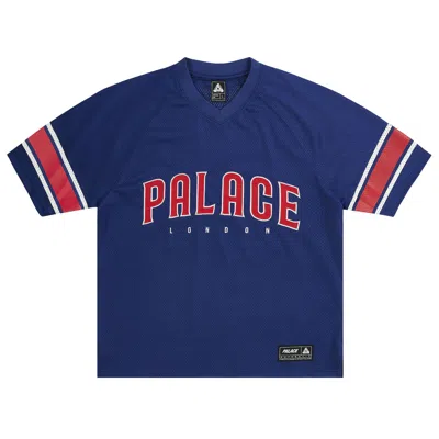 Pre-owned Palace Satin The Park Mesh Jersey 'navy' | Blue | Men's Size S