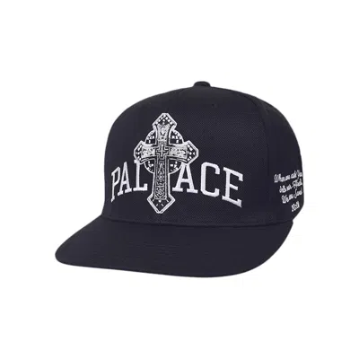 Pre-owned Palace Saves Snapback 'navy' | Blue | Men's Size Onesize
