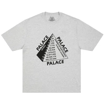 Pre-owned Palace Scheme T-shirt 'grey Marl' | Men's Size M In Gray