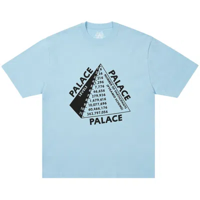 Pre-owned Palace Scheme T-shirt 'skyline Blue' | Men's Size L