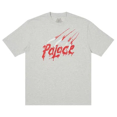 Pre-owned Palace Scratchy T-shirt 'grey Marl' | Men's Size L
