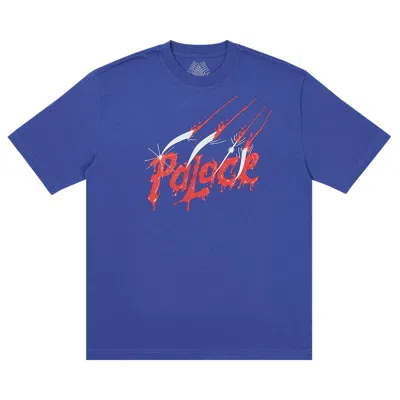 Pre-owned Palace Scratchy T-shirt 'ultra' | Blue | Men's Size L