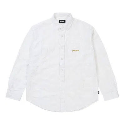 Pre-owned Palace Seer Patch Oxford Shirt 'white' | Men's Size M
