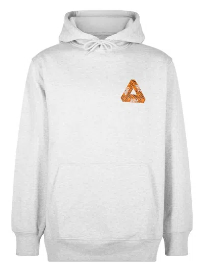 Palace Seoul Exclusive Tri-ferg Hoodie In Gray