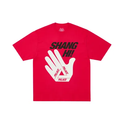 Pre-owned Palace Shanghai T-shirt 'racey Red' | Men's Size L
