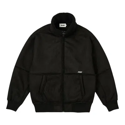 Pre-owned Palace Sherpa Faux Suede Funnel 'black' | Men's Size L