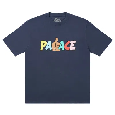 Pre-owned Palace Shitfaced Shaka T-shirt 'navy' | Blue | Men's Size S