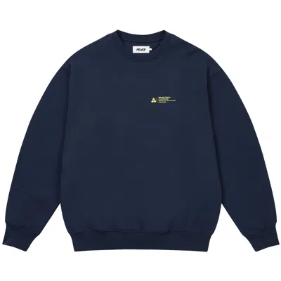 Pre-owned Palace Shop Locator Crew 'navy' | Blue | Men's Size M