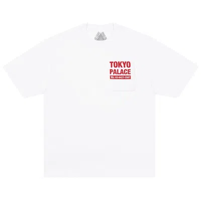Pre-owned Palace Shop Numbers T-shirt 'white' | Men's Size L