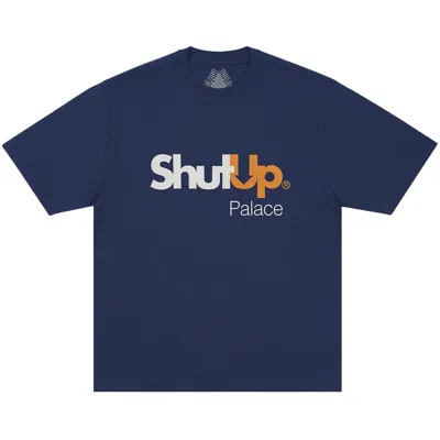 Pre-owned Palace Shut Up T-shirt 'navy' | Blue | Men's Size M