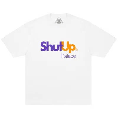 Pre-owned Palace Shut Up T-shirt 'white' | Men's Size L