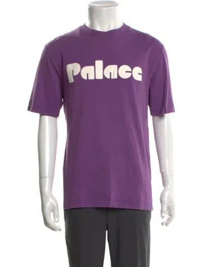 Pre-owned Palace Skateboards Ace Graphic Print T-shirt In Purple