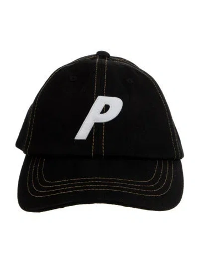 Pre-owned Palace Skateboards Black Embroidered Cap