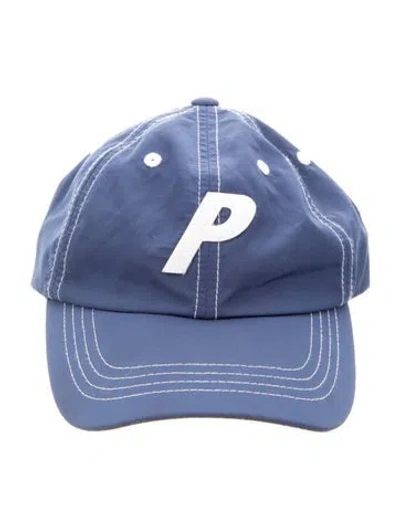 Pre-owned Palace Skateboards Blue Cotton Felt Embroidered Baseball Cap W. Tags