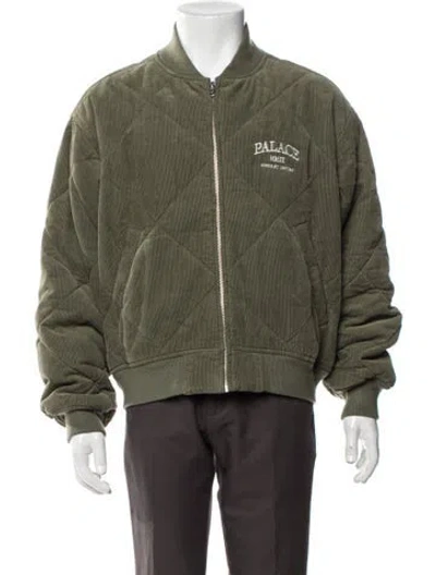Pre-owned Palace Skateboards Bomber Jacket In Green