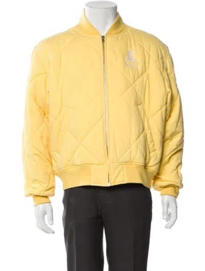 Pre-owned Palace Skateboards Bomber Jacket In Yellow