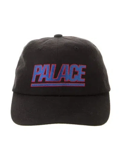 Pre-owned Palace Skateboards Cotton Black Pattern Print Embroidered Baseball Cap In Multi