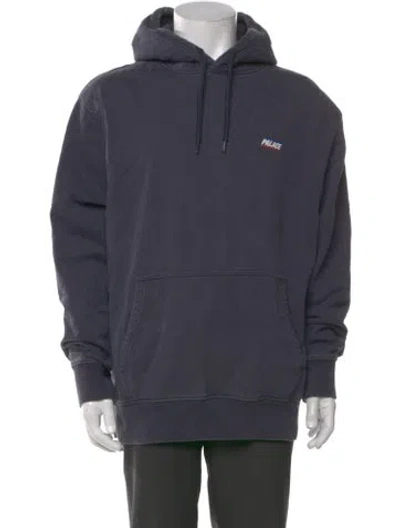 Pre-owned Palace Skateboards Crew Neck Long Sleeve Hoodie In Blue
