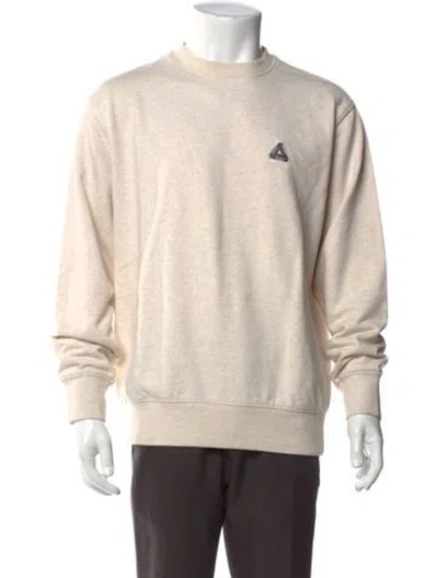 Pre-owned Palace Skateboards Crew Neck Long Sleeve Sweatshirt In Neutral