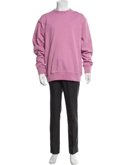 Pre-owned Palace Skateboards Crew Neck Long Sleeve Sweatshirt In Pink